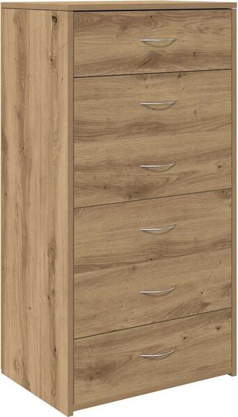Príborník so 6 zásuvkami Dub Artisan 50x34x96 cm Umelecké drevo