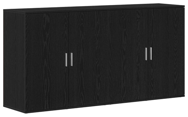 Servírovacia skriňa 2 pcs Čierny dub 79 x 38 x 80 cm