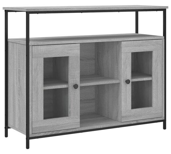 Komoda sivá sonoma 100x35x80 cm kompozitné drevo
