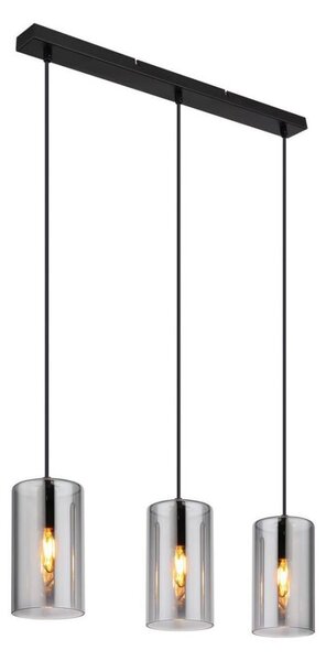 Globo 21002-3H - Luster na lanku OLLY 3xE14/25W/230V čierna