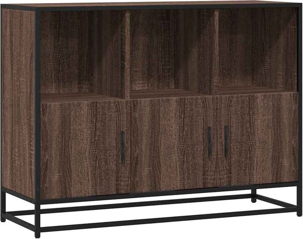 Komoda hnedý dub 100x35x76 cm kompozitné drevo