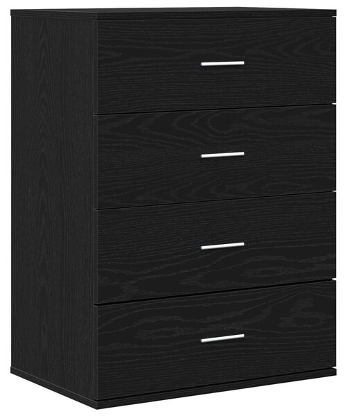 Servírovacia skriňa Čierny dub 60 x 39 x 80 cm Kompozitné drevo