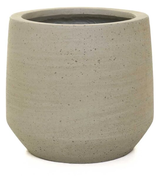 Dizajnový kvetináč SASSO, vláknocement, 32x28 cm, béžový