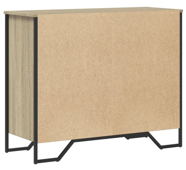 Komoda so zásuvkami, dub sonoma 91x35,5x74,5cm kompozitné drevo