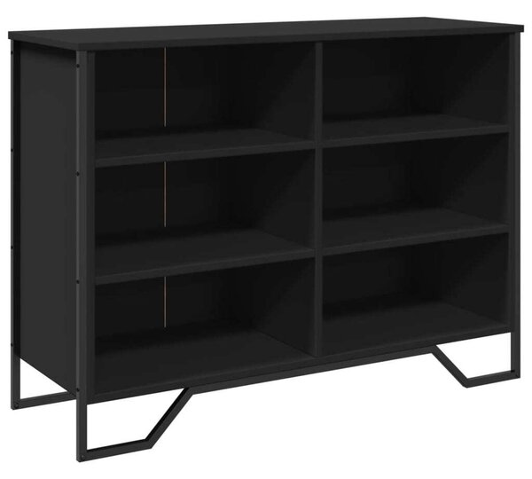 Komoda čierna 101x35,5x74,5 cm kompozitné drevo
