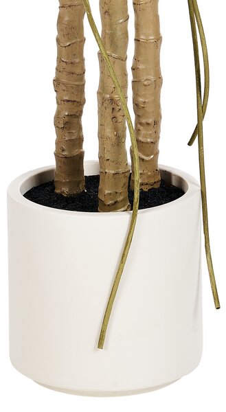 Umelá monstera zelená a čierna syntetický materiál 221 cm dekoratívne príslušenstvo