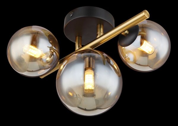 Globo 56135-3W - LED Prisadený luster RIHA 3xG9/3,5W/230V mosadz