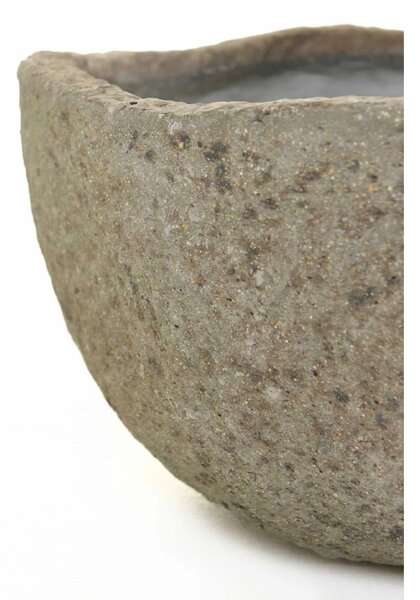 Dizajnový kvetináč CIMENTO, vláknocement, priemer 46 cm, sivá