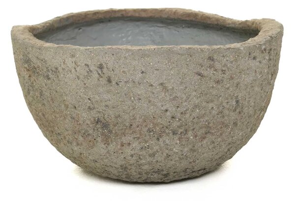 Dizajnový kvetináč CIMENTO, vláknocement, priemer 46 cm, sivá