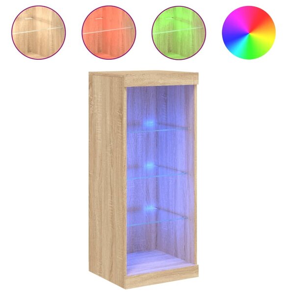 Komoda s LED svetlami dub sonoma 41x37x100 cm