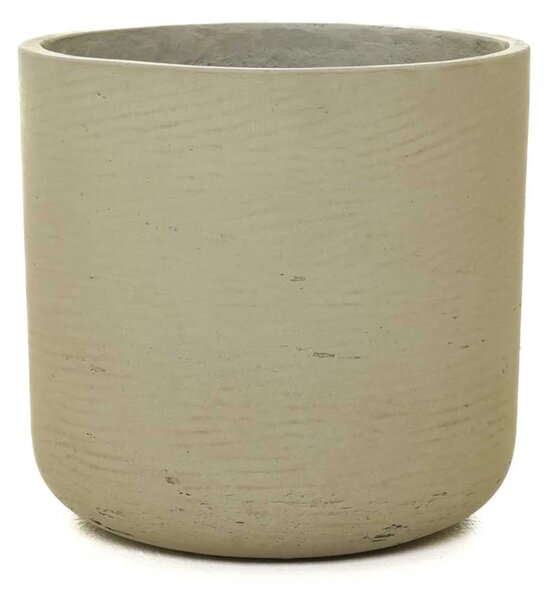 Kvetináč CHICO, sklolaminát, výška 24 cm, béžová