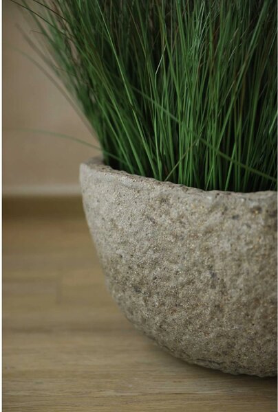 Dizajnový kvetináč CIMENTO, vláknocement, priemer 46 cm, sivá