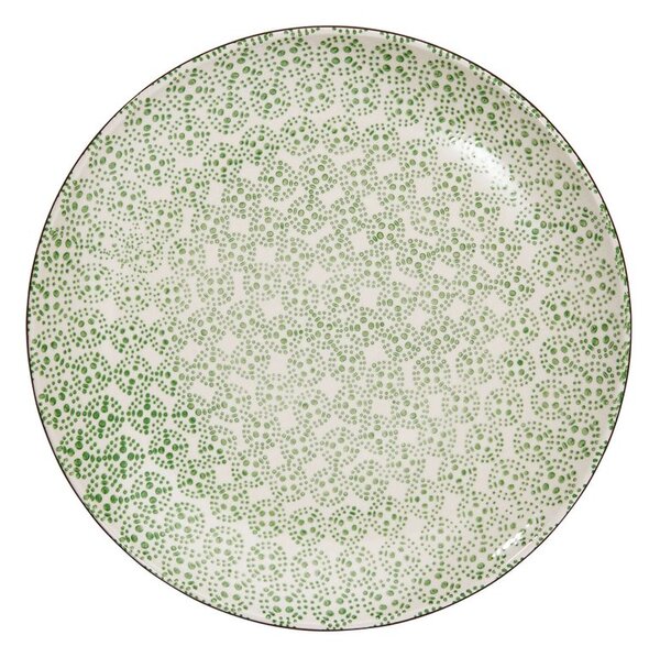 RETRO Jedálenský tanier - zelená