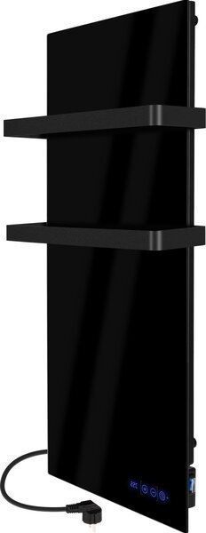 TH400 Infračervený ohrievač uterákov 48x100cm 400Watt Ohrievač uterákov do kúpeľne čierny