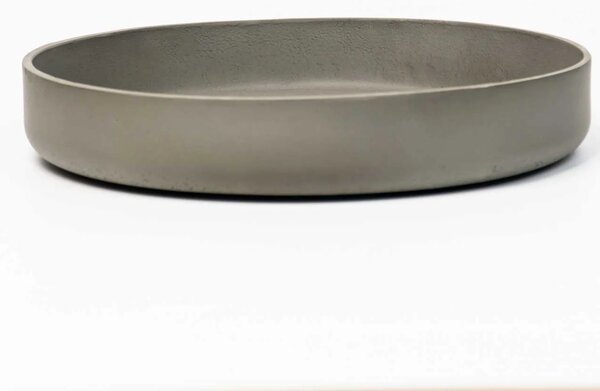 Dekoračná miska ORYVEN, sklolaminát, priemer 34 cm, beton design