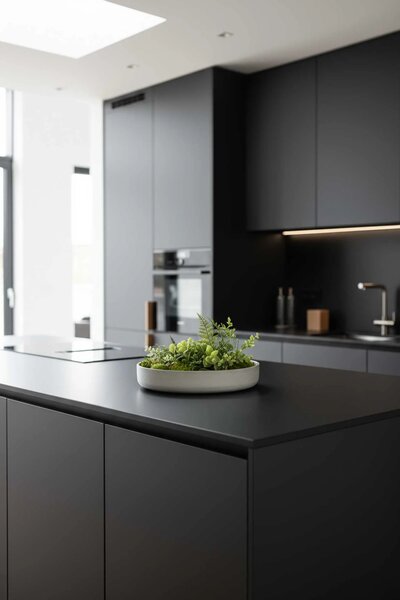 Dekoračná miska ORYVEN, sklolaminát, priemer 30 cm, beton design