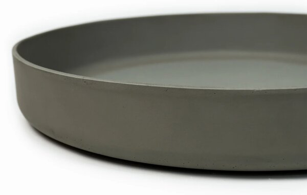 Dekoračná miska ORYVEN, sklolaminát, priemer 40 cm, beton design