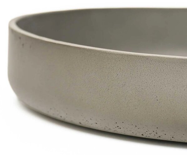 Dekoračná miska ORYVEN, sklolaminát, priemer 34 cm, beton design
