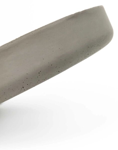 Dekoračná miska ORYVEN, sklolaminát, priemer 30 cm, beton design