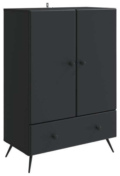 Servírovacia skriňa Čierna 66 x 34,5 x 95 cm Kompozitné drevo