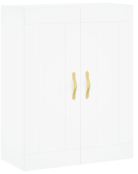 Nástenná skrinka biela 69,5x34x90 cm kompozitné drevo