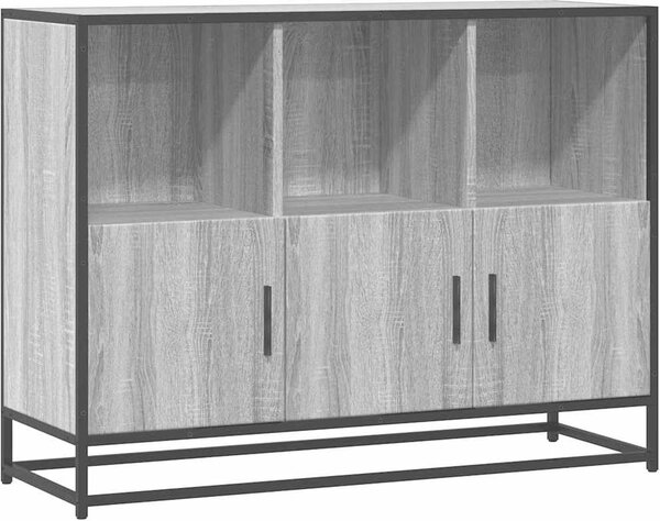 Komoda sivý dub sonoma 100x35x76 cm kompozitné drevo