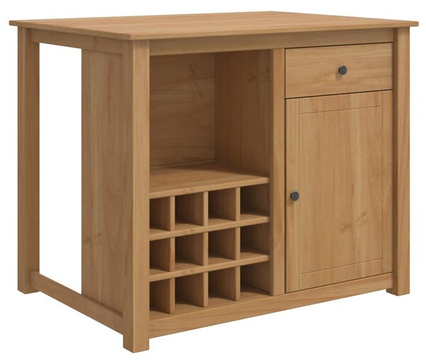 Kuchynský vozík PANAMA 2 pcs Medový vosk 112 x 77 x 90 cm