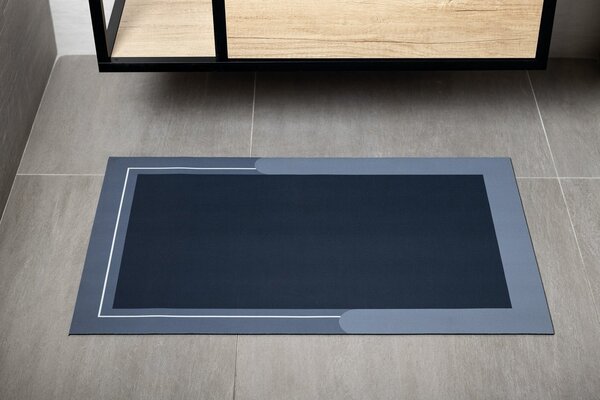 Aqualine Aqualine, Kúpeľňová predložka 60x120cm, absorpčná, modrá, PCD012V