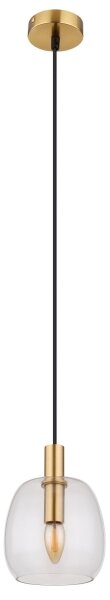 Globo 15789HM - Luster na lanku GARRI 1xE14/40W/230V pr. 16 cm mosadz