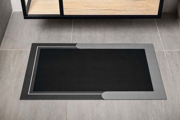 Aqualine Aqualine, Kúpeľňová predložka 60x120cm, absorpčná, šedá, PCD014V
