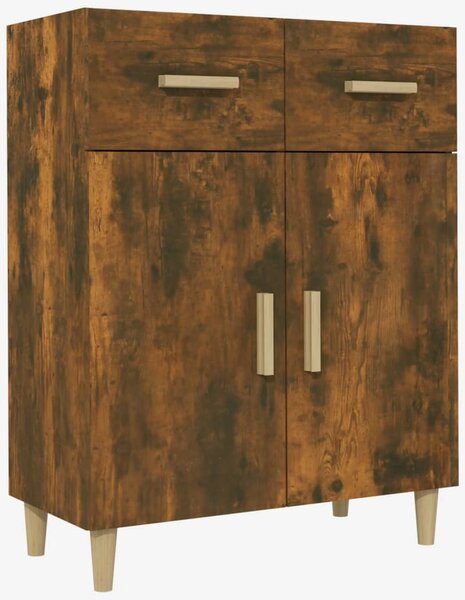 Komoda dymový dub 69,5x34x89 cm spracované drevo