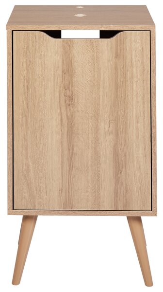 Skrinka pod umývadlo svetlohnedá MDP drevotrieska 45 x 80 cm s poličkou úložný nábytok do kúpeľne