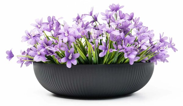 Okrasná miska PLANA, sklolaminát, priemer 34 cm, čierna