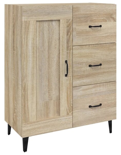 Komoda vo farbe dubu sonoma 69,5x34x90 cm spracované drevo