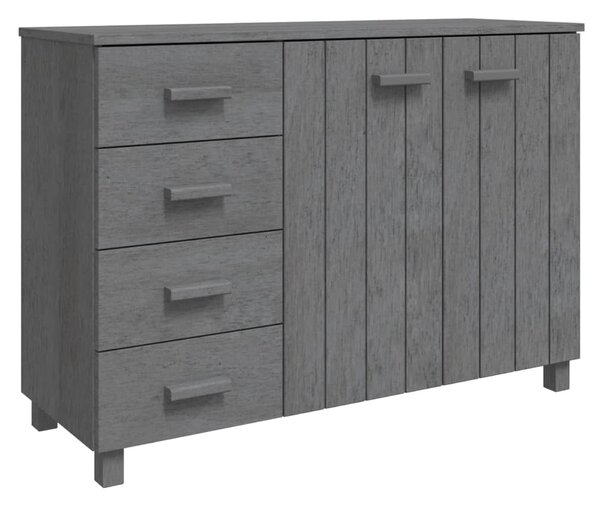 Komoda HAMAR, tmavosivá 113x40x80 cm, borovicový masív