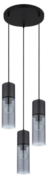 Globo 21000-3HB - Luster na lanku ANNIKA 3xE27/25W/230V pr. 30 cm čierna