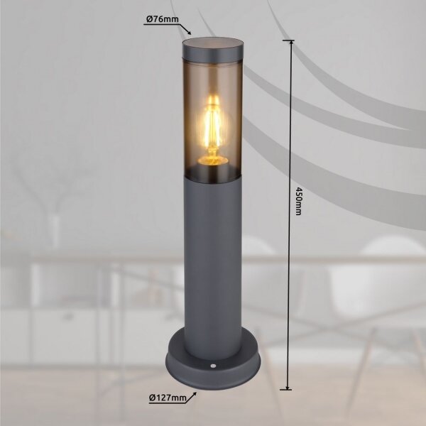 Globo 3158SA - Vonkajšia lampa BOSTON 1xE27/23W/230V 45 cm IP44