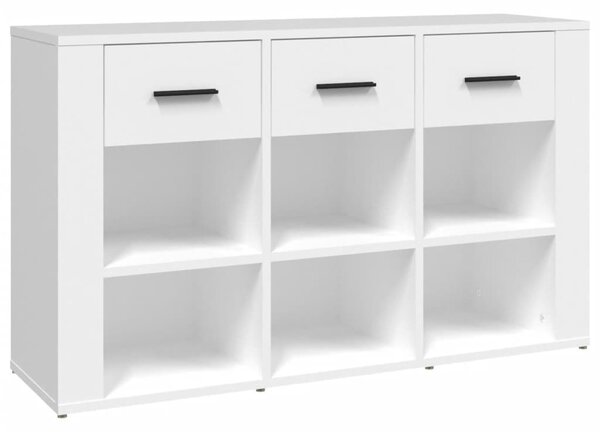 Komoda biela 100x30x59,5 cm spracované drevo