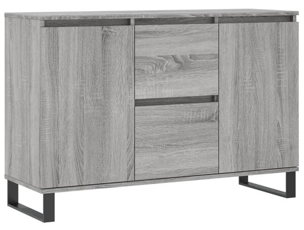 Komoda sivý dub sonoma 101,5x35x70 cm kompozitné drevo