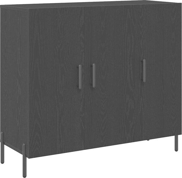 Servírovacia skriňa Čierny dub 90 x 34 x 80 cm Kompozitné drevo
