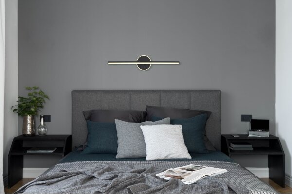 Globo 41924S - LED Kúpeľňové osvetlenie zrkadla PEPE LED/10W/230V IP44 čierna