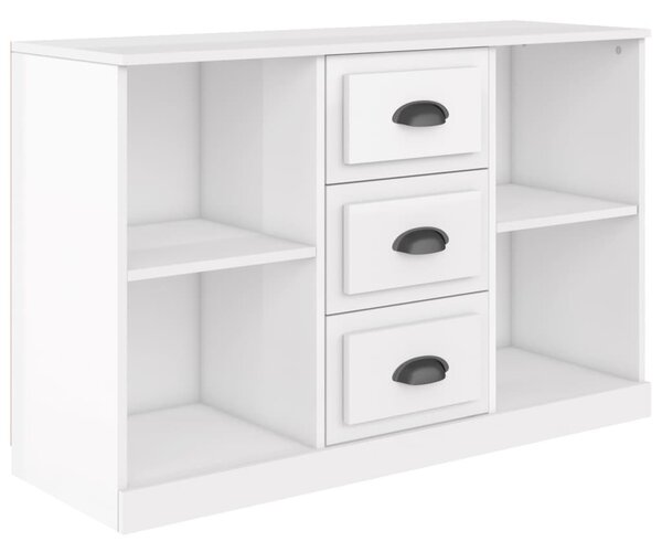 Komoda vysoký lesk biela 104,5x35,5x67,5 cm kompozitné drevo