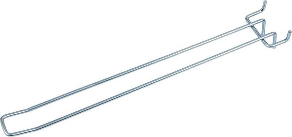 Dvojitý háčik pre EURO perforáciu Mega-M L-30cm fi4 zinok N