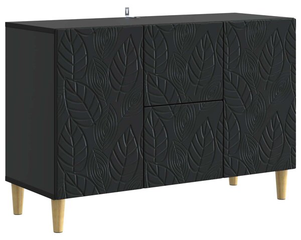 Servírovacia skriňa Čierna 89 x 34,5 x 60 cm Kompozitné drevo