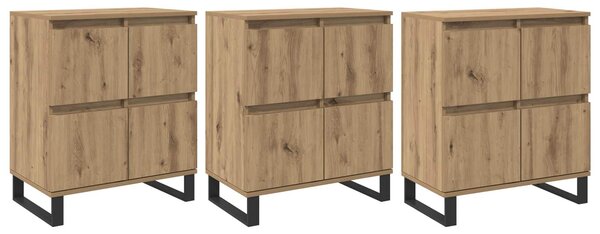Servírovacia skriňa 3 pcs Remeselný dub 60 x 35 x 70 cm