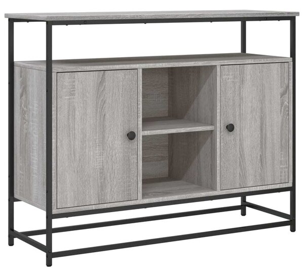 Komoda sivá sonoma 100x35x80 cm kompozitné drevo