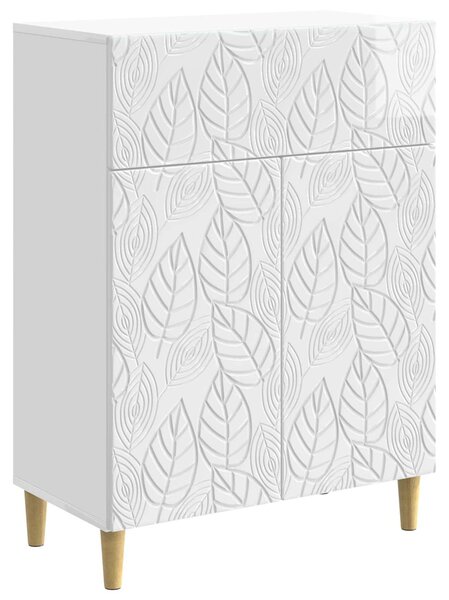 Servírovacia skriňa Biela s vysokým leskom 66 x 34,5 x 90 cm