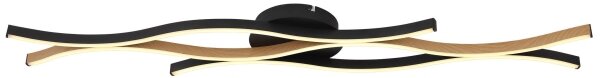 Globo 67206DW - LED Prisadený luster GERONIMO LED/35W/230V čierna/hnedá