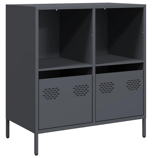 Komoda antracitová 68x39x73,5 cm oceľ valcovaná za studena