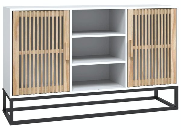 Komoda biela 105x30x65 cm kompozitné drevo